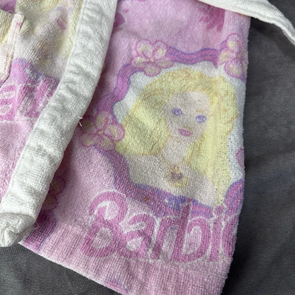 Vintage 1997 Barbie Robe Girls‎ Sz Small 4-5 Toddler Cotton